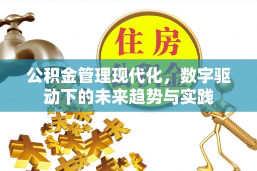 甘井子公积金管理现代化，数字驱动下的未来趋势与实践