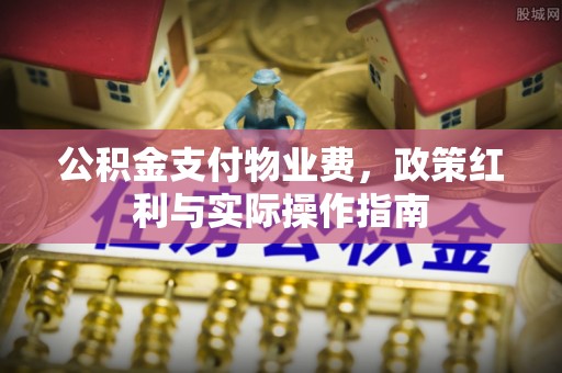 甘井子公积金支付物业费，政策红利与实际操作指南