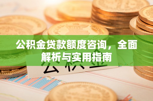 甘井子公积金贷款额度咨询，全面解析与实用指南