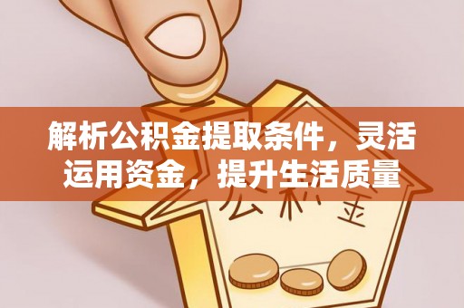 甘井子解析公积金提取条件，灵活运用资金，提升生活质量
