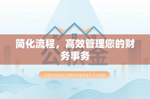 甘井子简化流程，高效管理您的财务事务